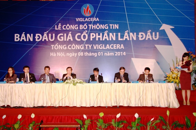 Viglacera bán đấu giá Cổ phần lần đầu ra công chúng